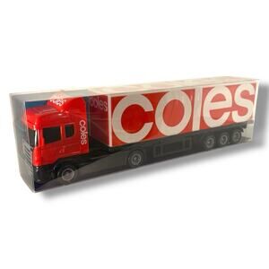 Coles Little Shop Truck Limited Edition Red Semi Tractor Trailer Toy Mini NIB